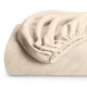 thumbnail image 1 of Sábana ajustable Bare Home de vellón polar Queen color arena, 1 of 5