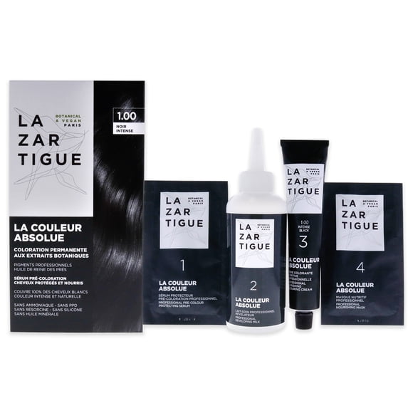 Lazartigue Color de pelo La Couleur Absolue Coloración Permanente - 1.00 Negro Intenso 1 Application