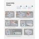 thumbnail image 5 of SONGMICS Cajas de Zapatos, Paquete de 12 Organizadores de Almacenamiento de Zapatos, Cajas Apilables de Plástico Transparente para Armario, Zapatillas, 9.1 x 13.1 x 5.6 Pulgadas, Se Ajustan hasta el T, 5 of 5