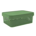 thumbnail image 1 of Caja con Tapa 11 Litros Plastic Trends Modelo Paris Color Verde, 1 of 4