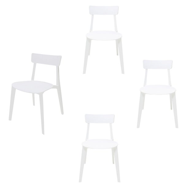 SET DE 4 SILLAS DE EXTERIOR BRIANZA COLOR BLANCO