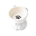 thumbnail image 2 of Cats Food Bowl Large Capacity Pet Food Bowl Cute Drinking Bowl For Cats To Protects The, 2 of 6