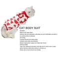 thumbnail image 3 of Traje De Recuperación Para Gatos, Algodón Para Evitar Lamer Ropa De Recuperación Para Gatos Fácil De Usar Para Gatos Para Heridas Abdominales, 3 of 7