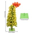 thumbnail image 3 of Amzcrzy Decoración navideña,Árbol de Navidad,Luces navideñas Árbol de Navidad artificial flexible con luces LED cálidas, árbol de Navidad con copa curva y caprichosa, decoración navideña de mesa para, 3 of 8