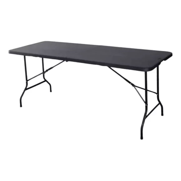 Mesa Tablón Plástico Green Apple Negro Jardín Plegable 1.8 Portafolio