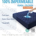 thumbnail image 4 of Cubre colchón impermeable Amorosa ultra Suave para protección del colchón (Invidual Azul 100*190*45CM ), 4 of 4