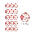 thumbnail image 3 of Set de vajilla de Navidad con copos de nieve rojos - platos, vasos y servilletas de papel desechables de 16 piezas - platos de 7 y 9 pulgadas, 3 of 6