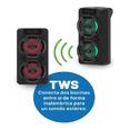 thumbnail image 2 of Misik - Bocina Bluetooth 2 X 4 Bafle - Luces Led - Tws Color Negro, 2 of 3