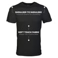 thumbnail image 2 of Camiseta Gildan Crew para hombre, paquete de 6, negra, 2XL, 2 of 7