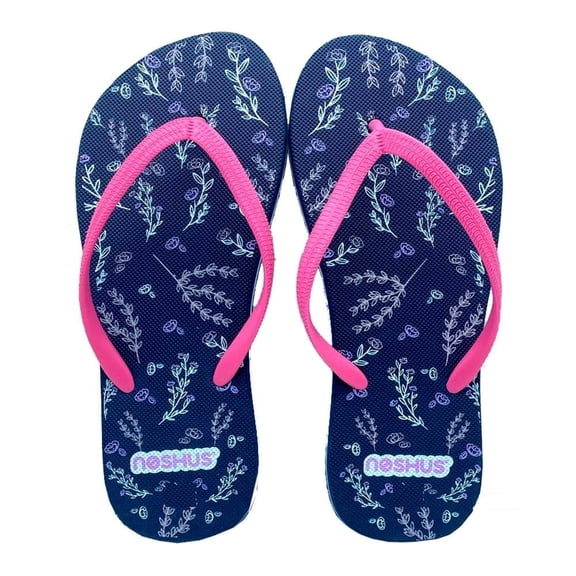 Sandalia Noshus Talla 25 Dibujo Floral Marino