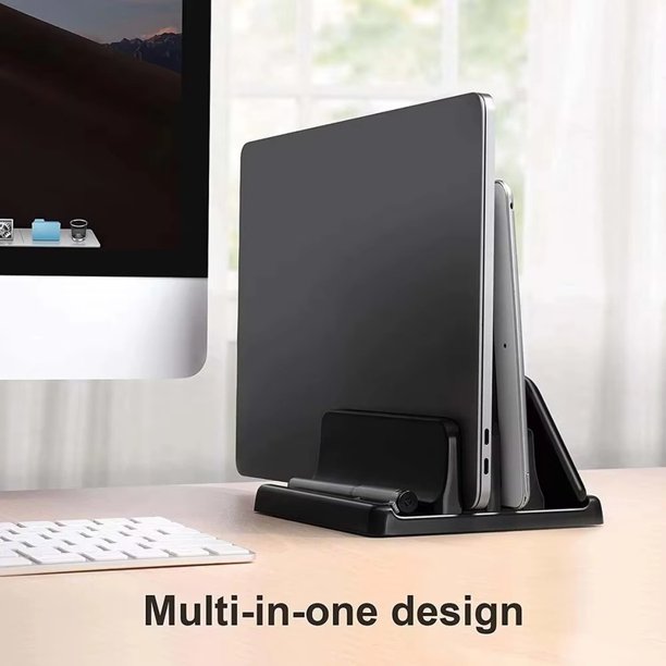 Computer Vertical Images Soporte de Laptop Ajustable Vertical Que Ahorra Espacio en el ...