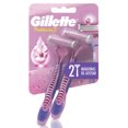 thumbnail image 1 of Rastrillo para Mujer Gillette Prestobarba3 con 3 Hojas para Depilar al Ras 2 pzas, 1 of 5