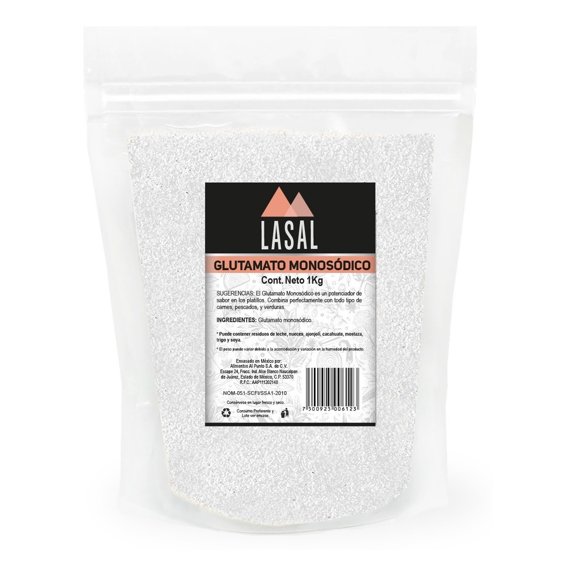 Glutamato Monosódico 1 Kilogramo Pouch Resellable