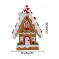 thumbnail image 2 of Adornos navideños para casa de nieve con galletas y dulces, figuritas navideñas, adornos para decorar el hogar, la habitación y el dormitorio., 2 of 6
