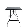 thumbnail image 4 of Mesa Plegable Negra LOOMBER 180 cm Tipo Portafolio para Exteriores y Jardín, 4 of 7