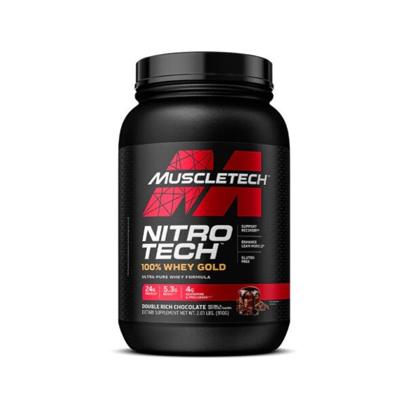 MUSCLETECH NITROTECH 100% WHEY GOLD 2LBS DOUBLE RICH CHOCOLATE