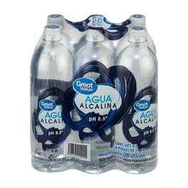 Agua alcalina Great Value 6 botellas de 1 l c/u