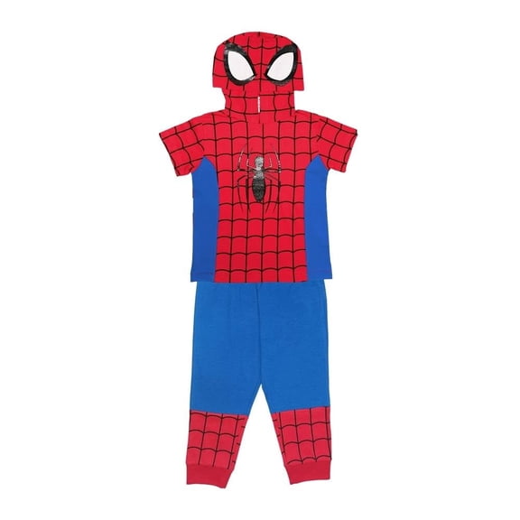 Pijama Spiderman Bebé 3 con Capucha Multicolor 2 Piezas