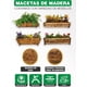 thumbnail image 5 of Maceta de madera Hanlob tipo Jardinera de Barrotillo, 5 of 6