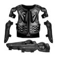 thumbnail image 3 of Traje de protección para motocicleta para niños, cómodo protector de pecho, columna vertebral y espalda para exteriores Negro, 3 of 9