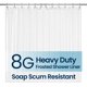 thumbnail image 1 of LiBa Forro para Cortina de Ducha de Baño PEVA 8G, 72x84, Esmerilado, Gran Resistencia, Impermeable, Resistente Al Moho y Hongos, Tela Pesada No Tóxica, 1 of 9