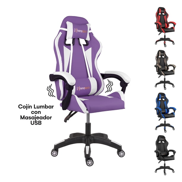 Silla Gamer Ergonómica Nenotech Max Reclinable Purple