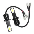 thumbnail image 1 of Unique Bargains Bombillas para luces antiniebla H1, Bombilla para faros delanteros, 80 W, LED, 3570 chips, lámpara para conducción de automóviles, aluminio, blanco (juego de 2), 1 of 1
