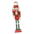 thumbnail image 2 of Adorno navideño de cascanueces, decoración de mesa, figura, estatua, cascanueces de madera A, 2 of 9