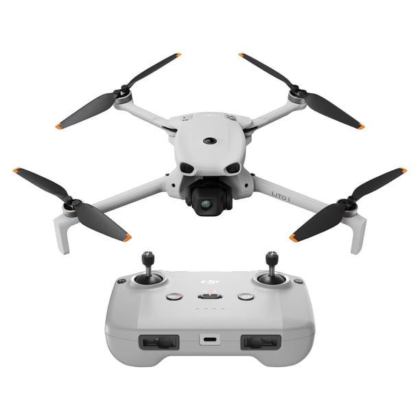 Dji Lito 1, Dron con Cámara 4K para Principiantes | Detección de obstáculos, ActiveTrack, vídeo 4K/foto 8K, para adultos, ligero y plegable, transmisión video 15km