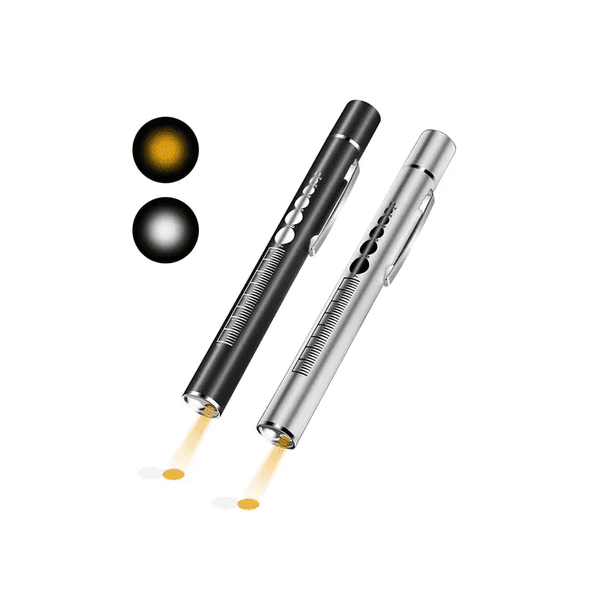 Lamparas Led Diagnóstico Recargables Luz Médico Blancoamaril Xtellar negro