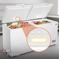 thumbnail image 4 of White Westinghouse  Congelador 18 pies 508 L  Acero blanco  2 puertas  Control dual de temperatura  Condensador interno  Canastilla interior  Manija exterior  Cerradura con llave  Luz interior  Ruedas, 4 of 7