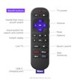 thumbnail image 3 of Roku Voice Remote Pro (2.ª edición) | Control remoto de TV recargable con controles de voz manos libres, botones retroiluminados y buscador de control remoto perdido: control remoto de repuesto compat, 3 of 5