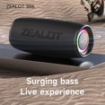 thumbnail image 3 of Altavoz Zealot bocina inálambrico Bluetooth S56 40W IP67 Batería 8000 mAh, 3 of 5