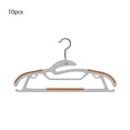 thumbnail image 2 of Perchas antideslizantes de plástico en pack de 10 | Hombros sin corredera, organización de armarios que ahorran espacio | Multicolor gris negro naranja azul marino | Gancho pequeño impermeable, 2 of 6