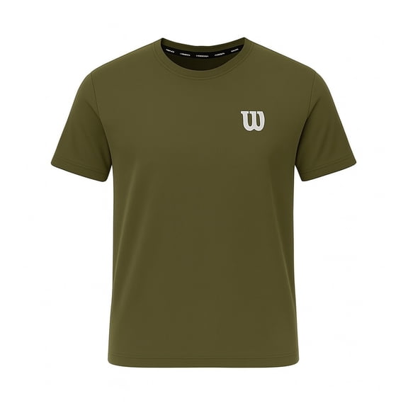 Playera Deportiva Wilson para Hombre Manga Corta Color Verde Talla G