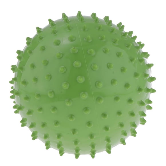 Pelota inflable de PVC de 22,8 cm con nudos, ideal para playa, natación y regalo para niños. Verde