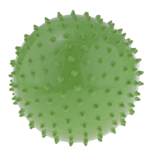 Pelota inflable de PVC de 22,8 cm con nudos, ideal para playa, natación y regalo para niños. Verde