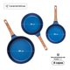 thumbnail image 2 of Juego De 3 Sartenes Zafiro Con Recubrimiento de Inoble Antiadherente 22,24 y 28cm – Color Azul - Kitchen Art - Queen Sense, 2 of 6