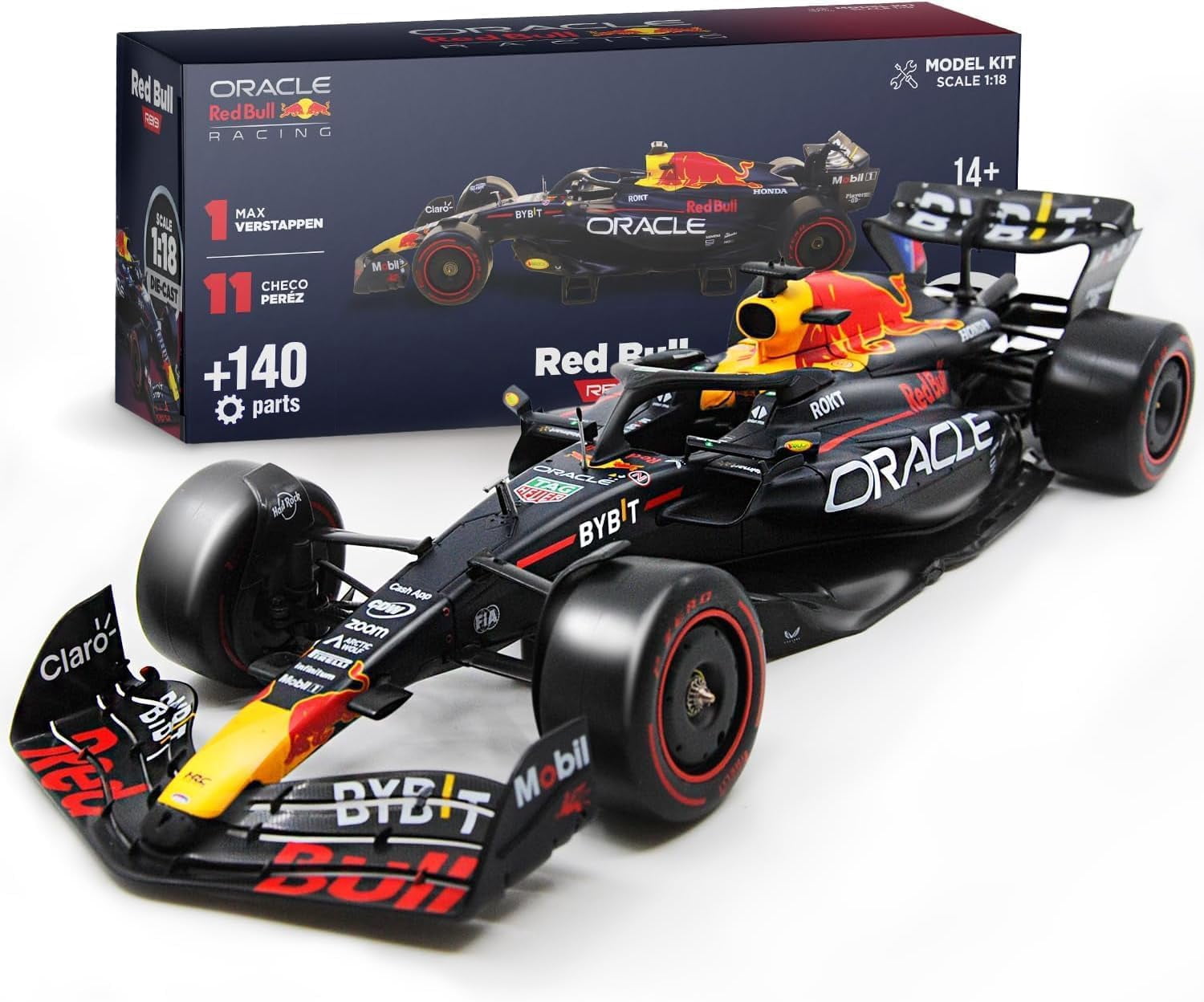 Kit de modelo LUPPA RB19 escala 1:18, 140 piezas