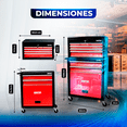 thumbnail image 4 of Caja De Herramientas con Gabinete Móvil HANTEC 9 Cajones Rojo para herramienta automotriz Hantec Herramienta, 4 of 10