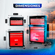 thumbnail image 4 of Caja De Herramientas con Gabinete Móvil HANTEC 9 Cajones Rojo para herramienta automotriz Hantec Herramienta, 4 of 10