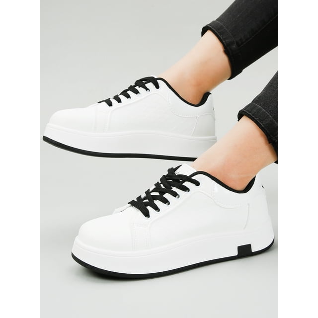Tenis Para Mujer Shendy Vendy Plataforma Sneakers Antideslizante Estilo Casual