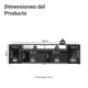 thumbnail image 3 of Mueble para TV Madesa Cancún 65 Pulgadas Negro, 3 of 9