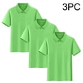 thumbnail image 1 of Conjunto de 3 piezas para niños y niñas: blusa de manga corta, uniforme escolar, camiseta deportiva, suave, transpirable, informal y bonita, como se muestra en la imagen, paquete de 3, de 2 a 15 años., 1 of 5