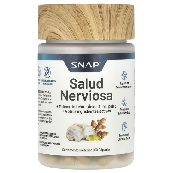 Suplemento Snap Salud de los nervios, 60 cápsulas