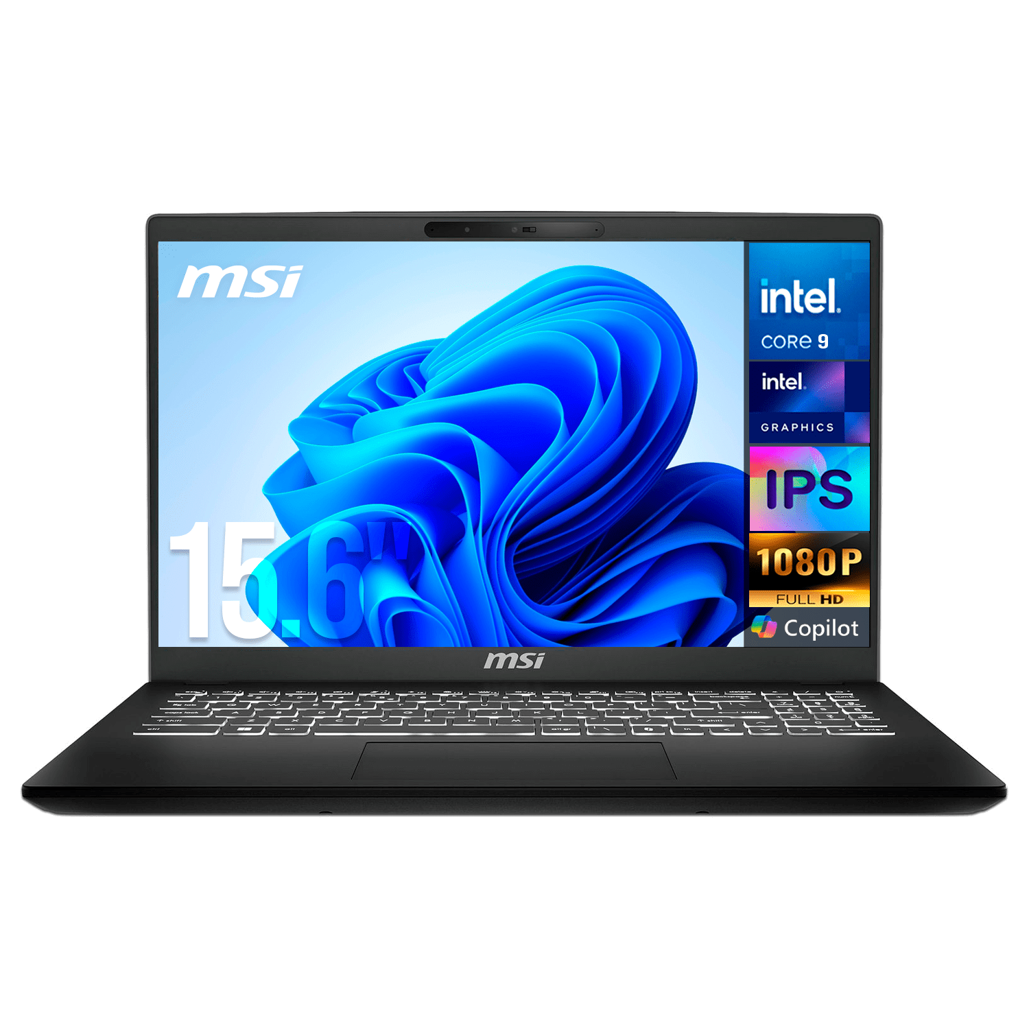 Laptop MSI Modern 15 H Intel Core 9 270H 32GB DDR4 SSD 1TB Pantalla 15.6" Touch IPS FHD Windows 11 Teclado Ingles