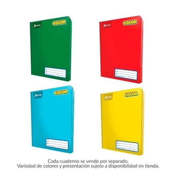 Cuaderno profesional Norma Color cosido cuadro chico 100 hojas varios colores 1 pieza