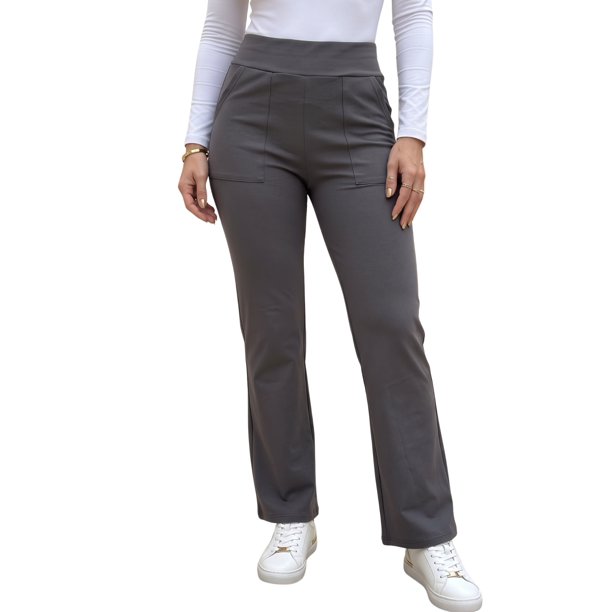 Pantalón de Mujer Tiro Alto, Corte Recto, Elegante y Cómodo para Uso Diario