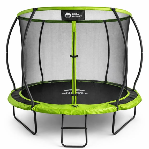Trampolín Brincolin Calabaza 8 Pies Little Monkey Escalera Reforzado 2.4m