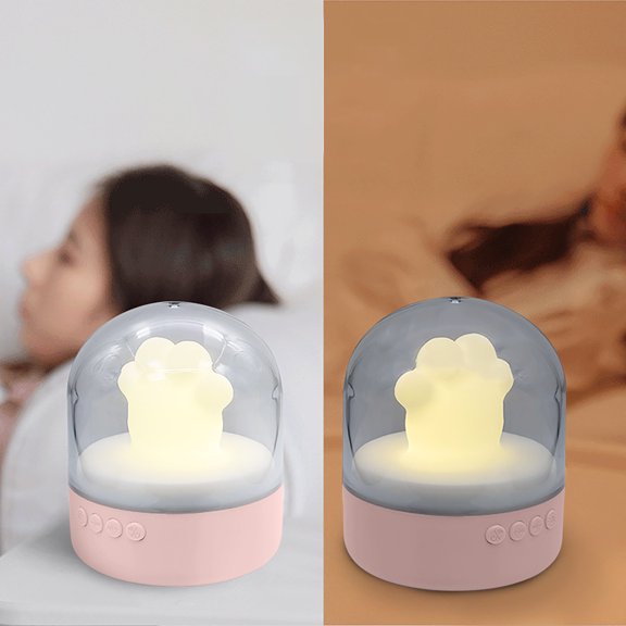Lámpara de Pata, Altavoz de Audio Bluetooth Nocturno, Despertador Inteligente de Noche, Lámpara de Lectura Inalámbrica Portátil para Dormitorio, Lámpara de Música para Dormir, Compatible con Altavoz